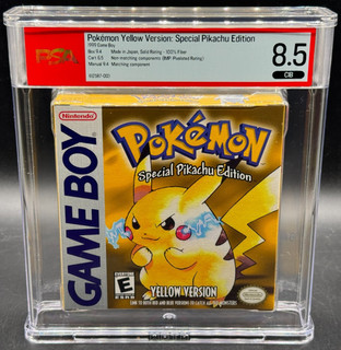 Pokemon Yellow Version Nintendo Game Boy CIB Complete PSA 8.5 IMP NOT WATA