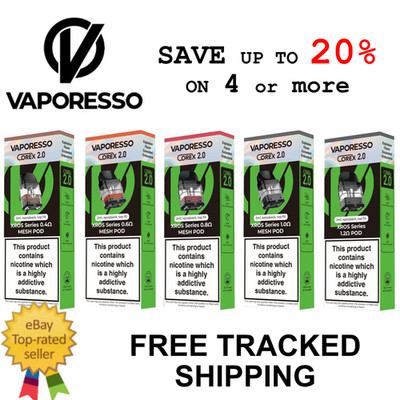 vaporesso pods ebay VAPORESSO XROS PODS Xros pro, Xros 4, Xros mini Kits 0.4 0.6 0.8 1.0 1.2  Mesh UK