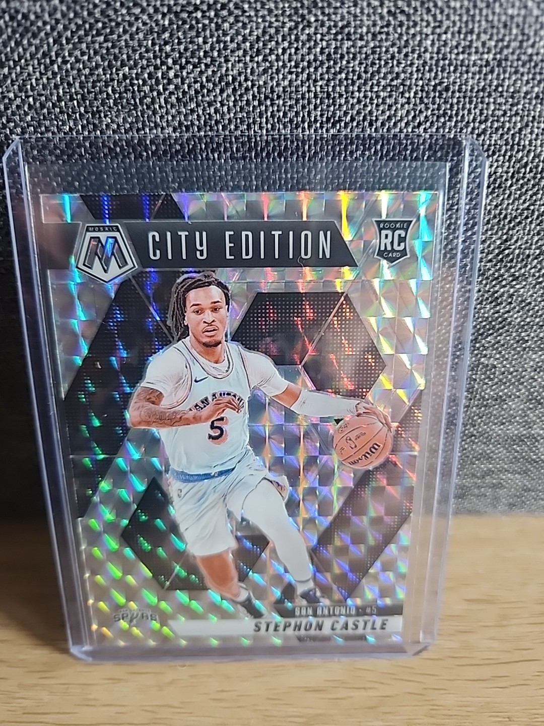 2024-25 Panini Mosaic - City Edition Stephon Castle #290 Mosaic Prizm (RC)