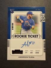 2021 Panini Contenders ANDERSON TEJEDA #149 Rookie Ticket Auto TEXAS Rangers RC