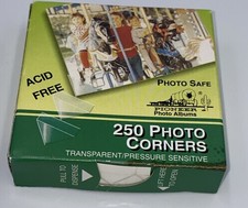 Pioneer Photo Corners 250-Pack - Self-Adhesive Clear  Acid-Free for Scrapbooks