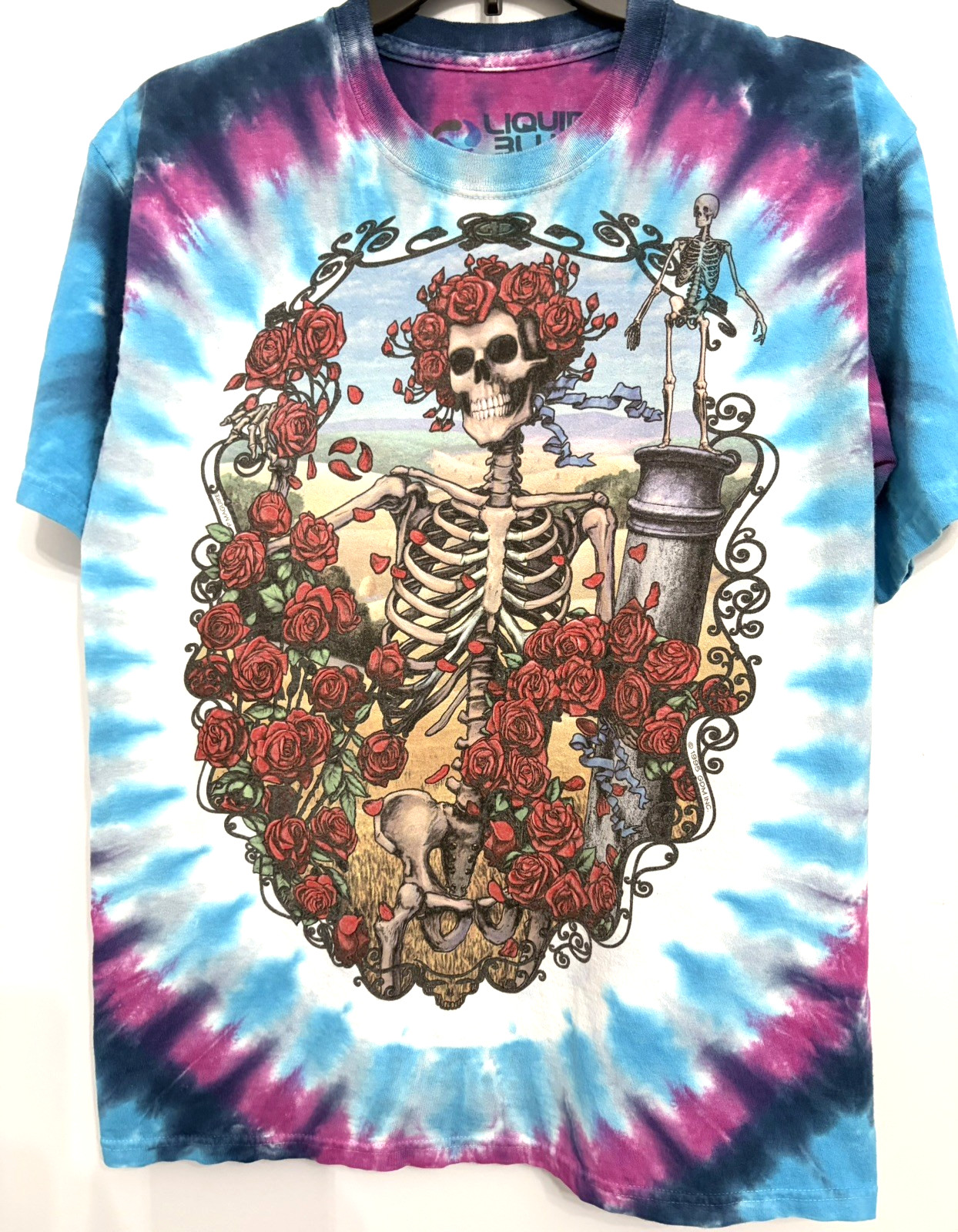 Grateful Dead 30th Anniversary Medium Jerry Garcia Tie Dye T-Shirt Bob Weir