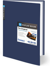 Sooez Art Portfolios 11"X17", Large Portfolio Folder with 30 Pockets  Black Inn