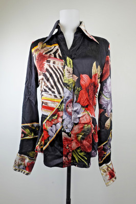 CLASS ROBERTO CAVALLI SHIRT BLOUSE WOMEN SIZE M SHIRT WOMAN CASUAL VINTAGE