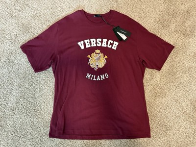 Versace Milano Collegiate T Shirt Tee University Sz L