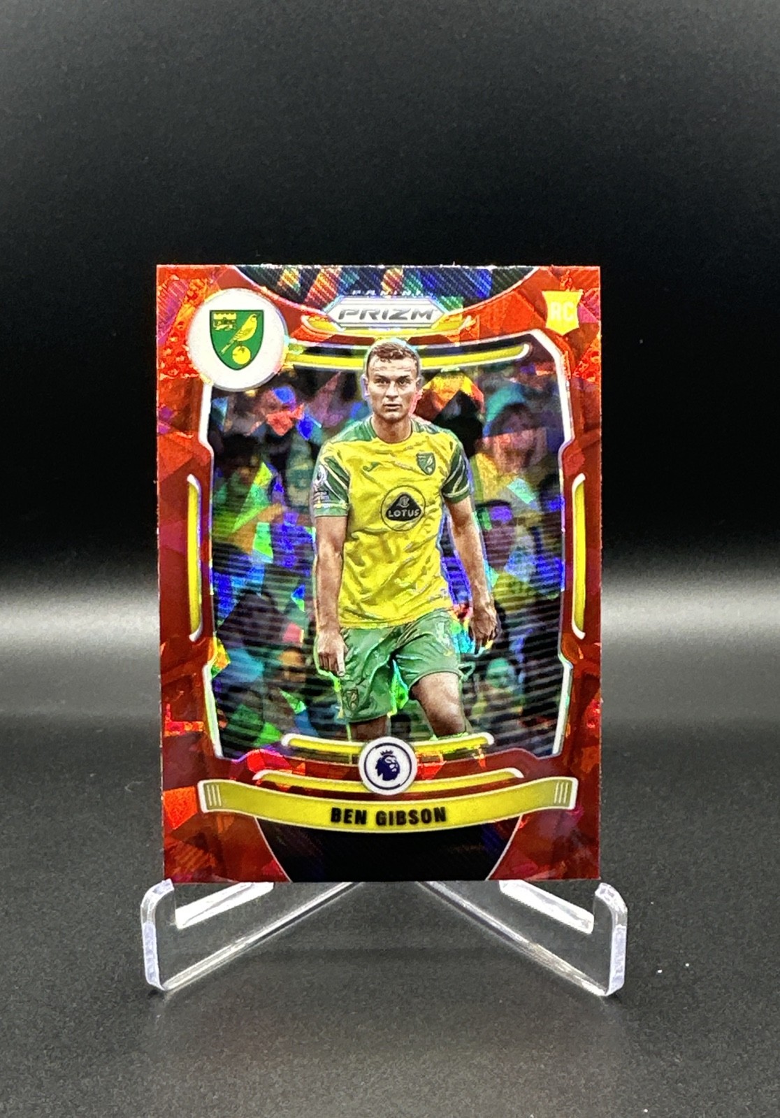 2021-22 Panini Prizm Premier League - Ben Gibson #169 Red Ice Prizm (RC)