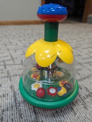 Vintage Chicco, Daisy Ladybug Spinning Top