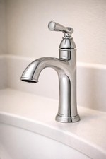 MOEN Banbury 84945 Single Handle Single Hole Bathroom Faucet in Chrome