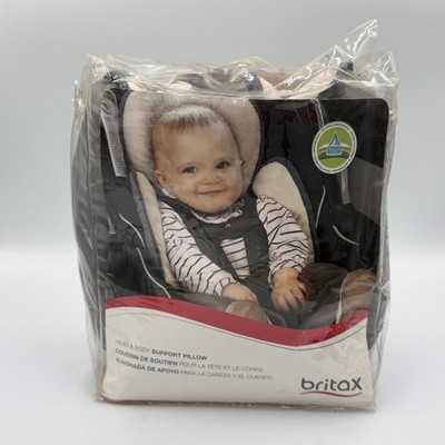 Britax Head and Body Support Pillow Reversible Fleece EZ-Dry Gray Tan 22lbs