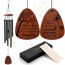 Memorial Wind Chimes, 26 Inch Sympathy Gifts for Loss of Loved