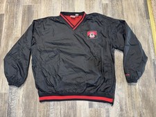 VINTAGE MENS RAWLINGS PRO XEROX 10 YEARS BASEBALL WINDBREAKER PULLOVER SZ XXL