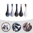 IMIKEYA Lot De 5 Cuillères à Soupe Asiatiques En Céramique Pour Ramen