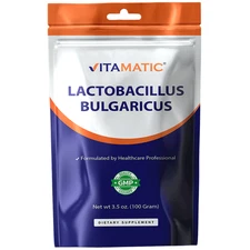 Vitamatic Lactobacillus Bulgaricus Probiotic Powder - Digestive Support - 100 Gr