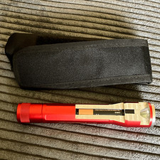 Rare Collectable Snap-on Ecf945cr Cutaway Display Red Flashlight W Pouch