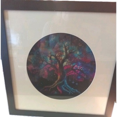 Shadow Box With Tree Of Life Diamond art in custom frame