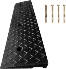 2in Rise Rubber Kerb Ramp Non Slip Threshold Driveway Ramp 100x25x5cm