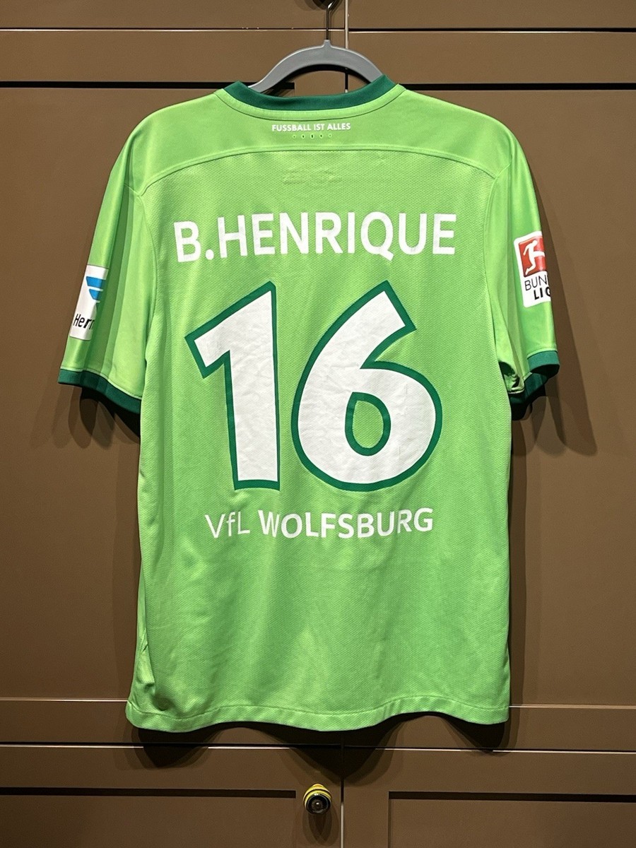 Wolfsburg 2016/17 Home Jersey Nike Men's Large VW Kit Shirt Bruno