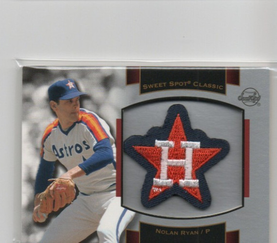 2003 Upper Deck Sweet Spot Classic - Souvenir Logo Patch Nolan Ryan #P-NR1 (MEM)