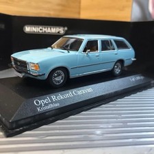 Minichamps 1/43 Opel Rekord D Caravan 1975 Light Blue Wagon