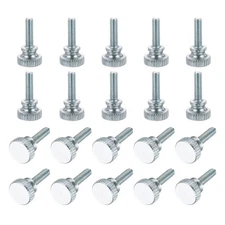 M4 x 14mm 20Pcs Knurled Thumb Screws with Shoulder Grip Knobs for TV Monitor