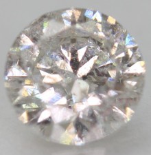0.51 Carat F SI2 Round Brilliant Natural Enhanced Loose Diamond 5.13mm W VIDEO