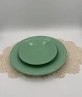 Homer Laughlin Fiesta Sea Mist Dinner & Salad Plate Vintage Light Green 10 1/2"