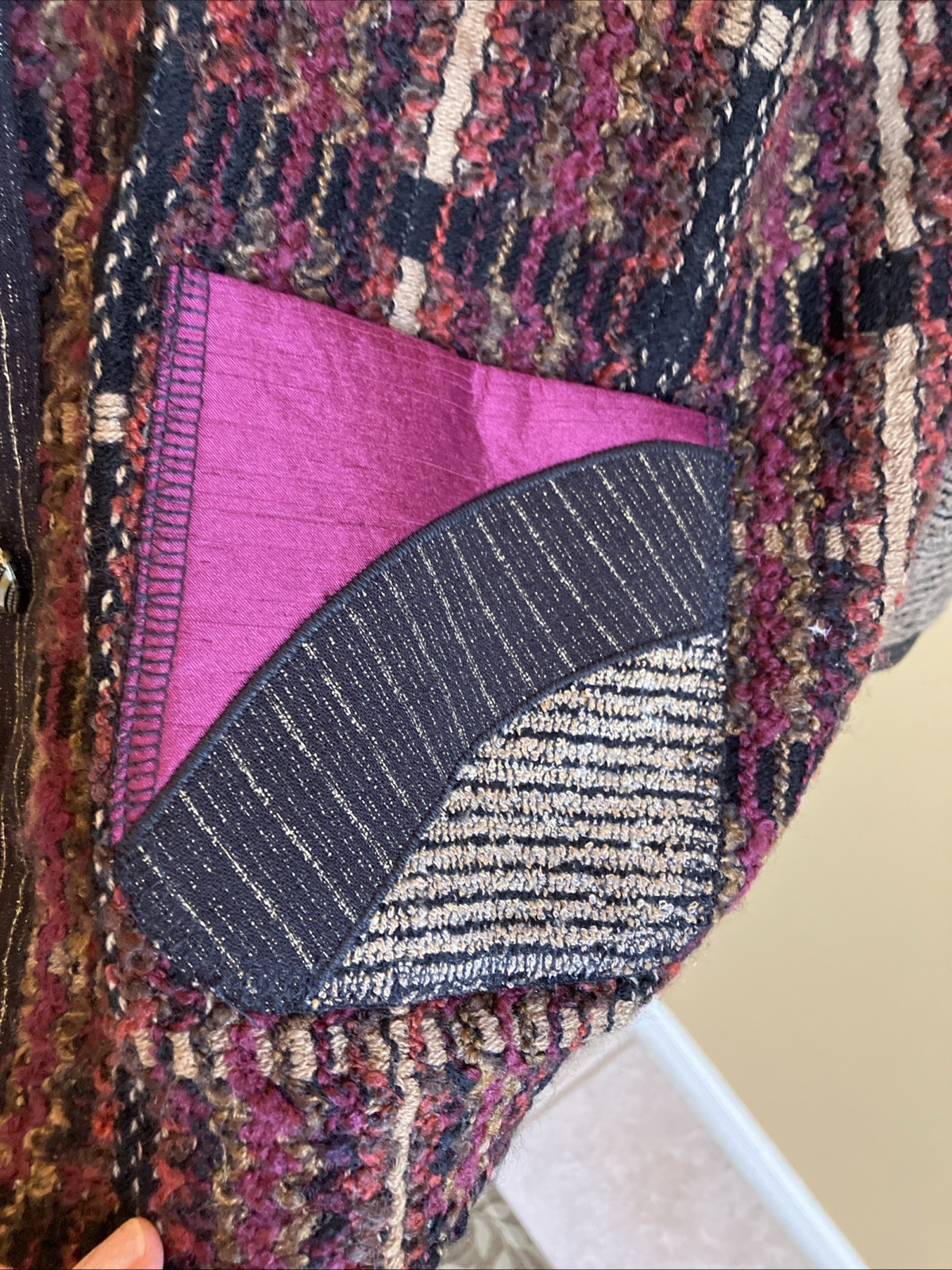 Peter Popovitch  Patchwork Bomber Jacket - Size S… - image 6