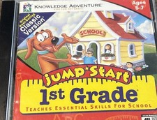 Jumpstart 1st Grade Ages 5-7 Computer PC CD-Rom Game Good Disc