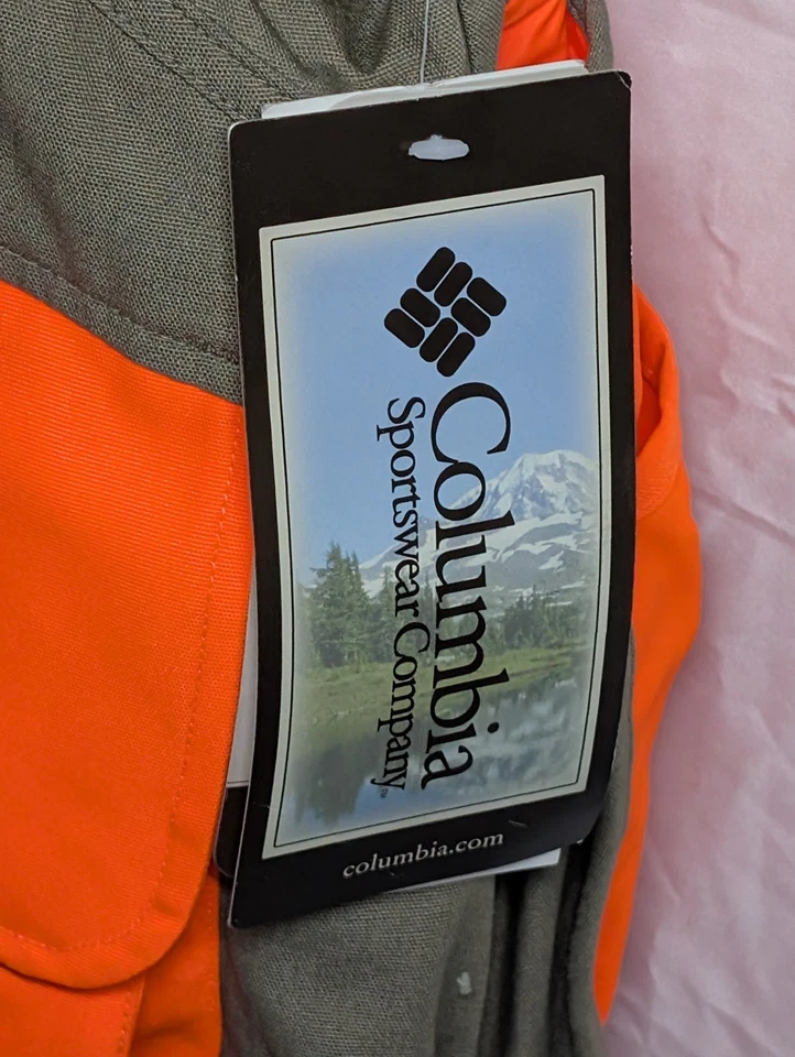 NWT COLUMBIA Hunting Vest Blaze Orange Brown Turkey Fowl Duck Bird Mens Size XL - Image 4 of 4