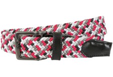 Nike Golf G Flex Woven Belt - Pink Black Gray Multi Weave Mens - Large 40-42 