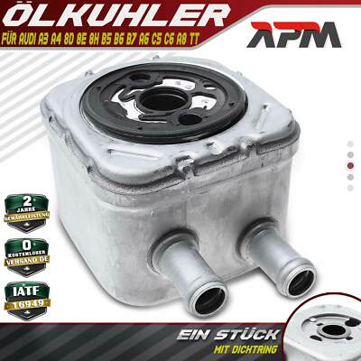 Ölkühler Motoröl für Audi A3 A4 8D 8E 8H B5 B6 B7 A6 4B C5 C6 A8 TT VW Golf 3/4