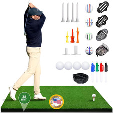 38Mm Premium 5X4 Golf Mat- Trusted by PGA Pros, Extra Thick Grass Turf for Indoo