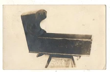 RPPC Cradle, Daniel Webster's Birthplace FRANKLIN NH Vintage Real Photo Postcard