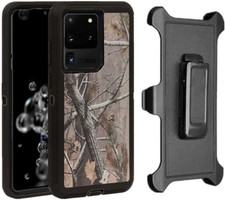 For Galaxy S23 Plus ONLY Defender Case Belt Clip Fits Otterbox Black/Tree