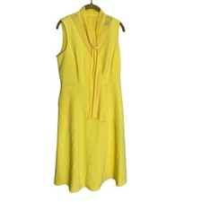 New York and Company Buttercup Yellow Pocket workwear Dress Small