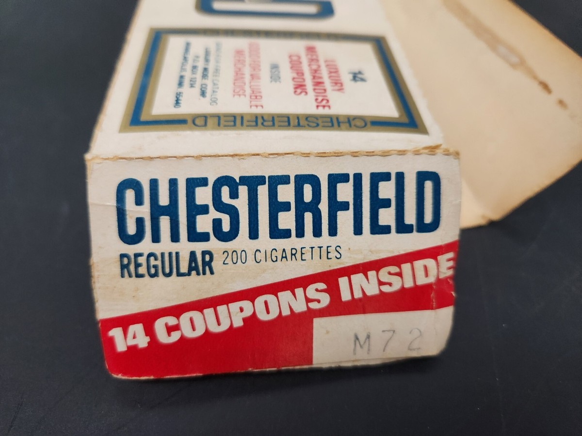 chesterfield cigarette package 1921 BARBER FRENCH PARIS TOBACCO SMOKE ART AD FC4307 Army C Ration Cigarettes 1960's Chesterfield Lighter in Original
