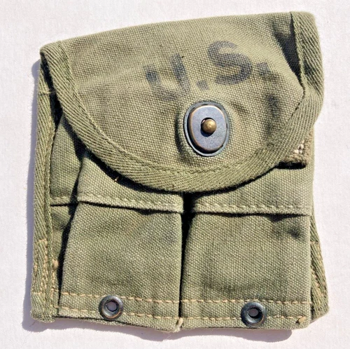 US Military Issue GI WW2 Redwine & Strawn 1945 M1 Carbine Garand Magazine Pouch