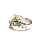 14k white gold 1ct round diamond wedding band anniversary ring 6.5g 6 — photo 2