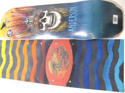 Powell Peralta Anderson Heron FLIGHT Skateboard Deck Custom Oval Dragon Griptape