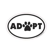 Adopt Euro Dog Car Magnet