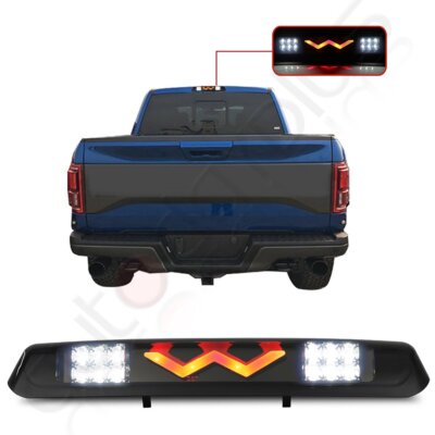 3RD Brake Light Cargo Lamp Chrome Smoke For 2007-2010 Ford Explorer Sport Trac