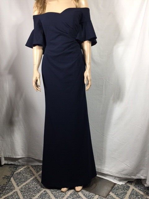 Women's NWT Calvin Klein Sweetheart Off-The-Shoulder Gown Navy Blue Dress | eBay Women's NWT Calvin Klein Sweetheart Off-The-Shoulder Gown Navy Blue Dress | eBay