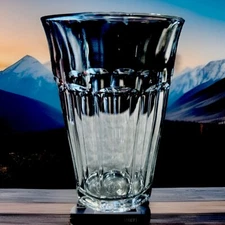 Vintage France Duralex French BISTRO 12oz Flat Tea Picardie Clear Tumbler