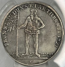 1721-C Brunswick-Calenberg-Hannover Wildman Thaler D-2077 KM 134 PCGS XF Detail