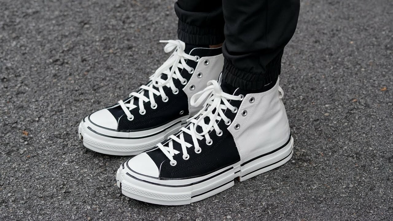 New Converse Men's X Feng Chen Wang 2-in-1 Chuck 70 Hi Black