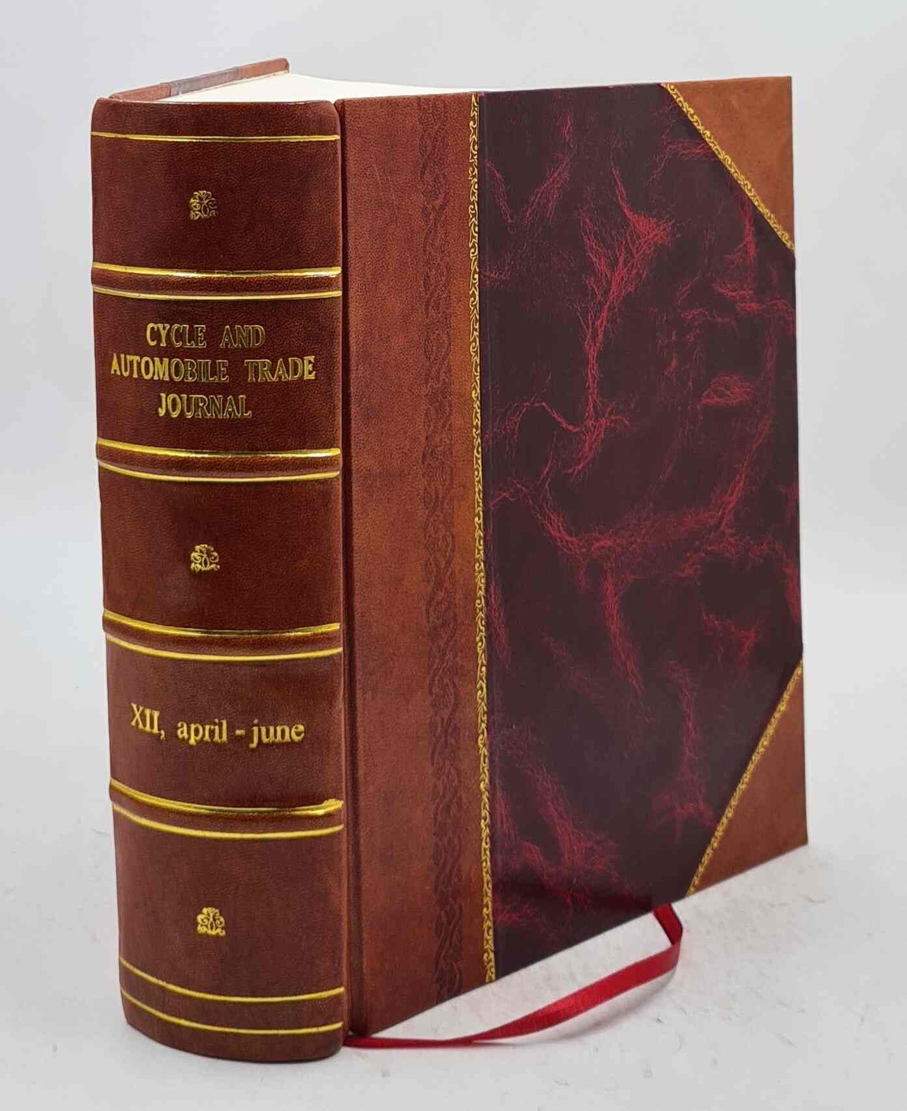 Leather Bound 1908 Cycle and Automobile Trade Journal Volume V