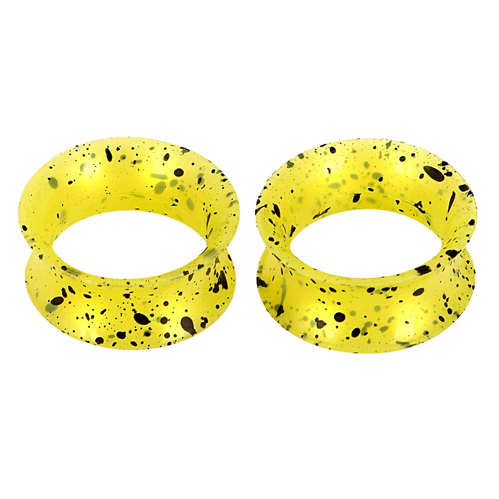 2 Pcs Silicone Flexible Ear Gauges Plugs Expander Double Flared Flesh