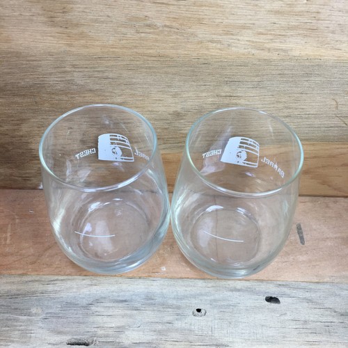 Barrel Chest Roanoke VA Craft Beer 6 OZ Tasting MINI Glasses 3 1/2" Tall Pair - Picture 4 of 4
