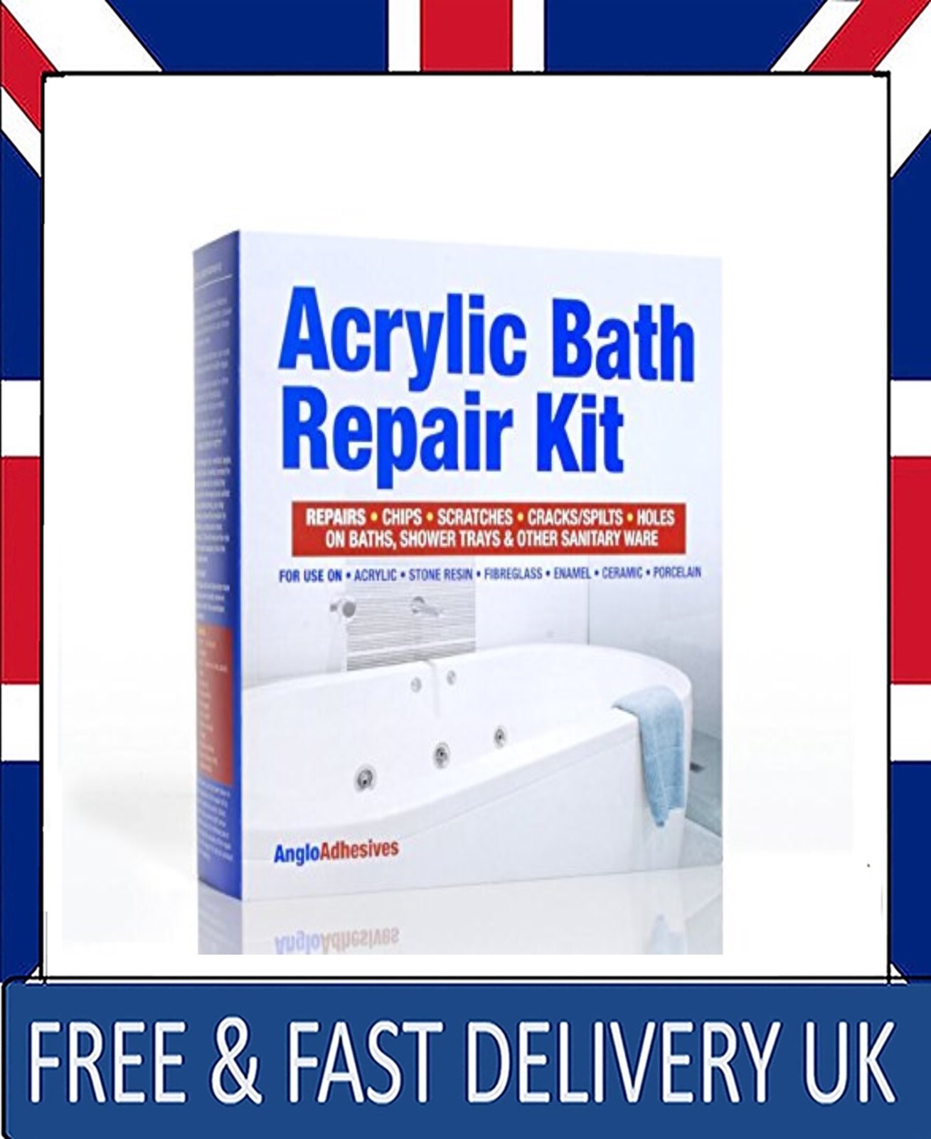 Acrylic Bath Repair Kit British Made Bathtub Repair Kit, Repairs