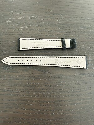 Patek Philippe shinny black croc XL 19x14mm strap | eBay